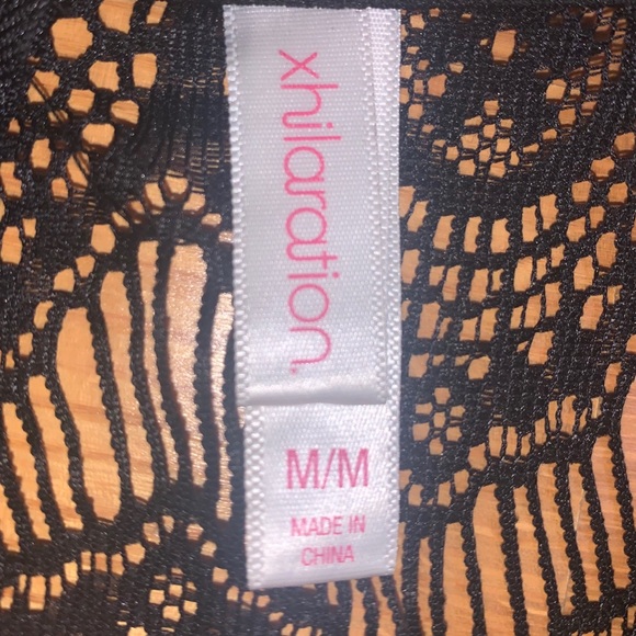 Navy blue dress with Lace sleeves - Picture 4 of 7